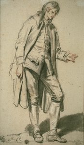 Studie af en brudgom af Jean Baptiste Greuze