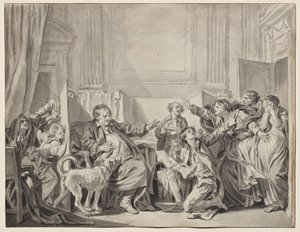 Den skyldige og angrende datter af Jean Baptiste Greuze