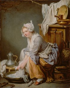 Vaskevaskeren La Blanchisseuse, 1761 af Jean Baptiste Greuze