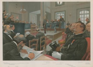 Retssagen mod Dreyfus af Jean Baptiste Guth
