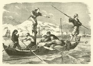 Fiskeri efter sværdfisk ved Siciliens kyst (gravering)