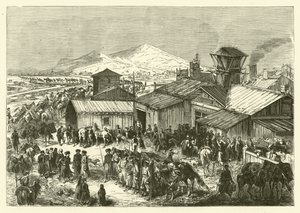 Russisk handelsstation i Kashgar (gravering)