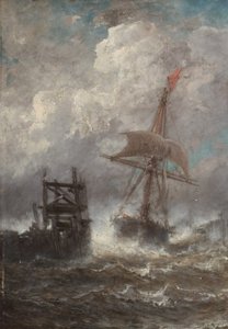Havlandskab med skib, 1870
