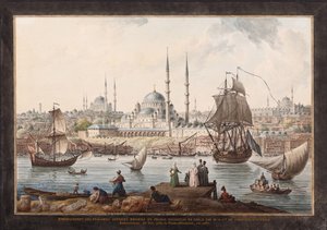 Yeni Cami og Istanbuls havn, anden halvdel af det 18. århundrede.