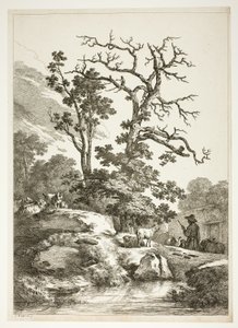 Bukolisk scene af Jean Baptiste Huet