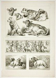Plade 20 af 38 fra Oeuvres de J. B. Huet af Jean Baptiste Huet