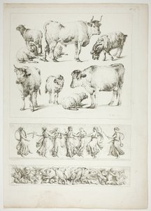 Plade 26 af 38 fra Oeuvres de J. B. Huet af Jean Baptiste Huet
