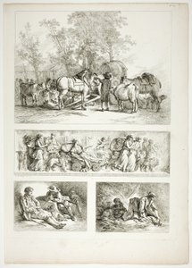 Plade 27 af 38 fra Oeuvres de J. B. Huet af Jean Baptiste Huet