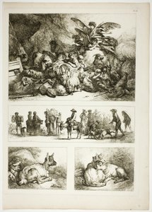 Plade 33 af 38 fra Oeuvres de J. B. Huet af Jean Baptiste Huet