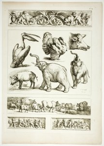 Plade 34 af 38 fra Oeuvres de J. B. Huet af Jean Baptiste Huet