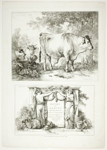 Tallerken 1 af 38 fra Oeuvres de J. B. Huet af Jean Baptiste Huet