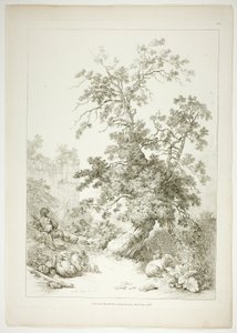 Tavle seks af 38 fra Oeuvres de J. B. Huet af Jean Baptiste Huet
