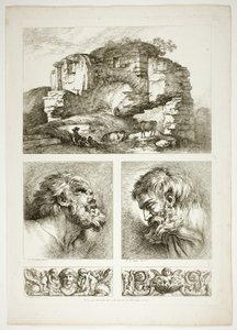 Tavle ti af 38 fra Oeuvres de J. B. Huet af Jean Baptiste Huet