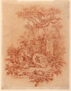 Tegning, Pastorale, 1772 af Jean Baptiste Huet