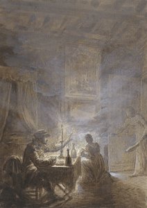 Den rygende ildsted af Jean Baptiste Isabey