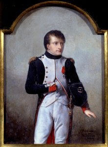 Portræt af Napoleon Bonaparte (1769-1821) første konsul i 1802 Maleri af Jean Baptiste Isabey (1767-1855) 1841, olie på elfenben