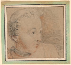 Portræt af en kvinde af Jean Baptiste Joseph Pater