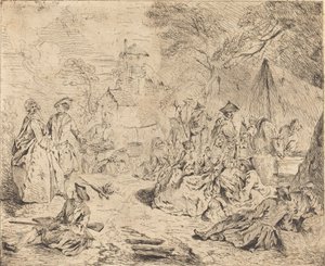 Tropper hviler af Jean Baptiste Joseph Pater