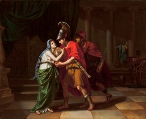 Electra modtager asken fra sin bror, Orestes, 1826-27