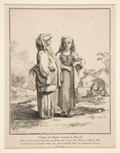 Femmes du Peuple Revenant du March? (Kvinder af folket vender tilbage fra markedet)