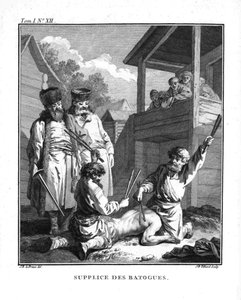 Straf med batogs. Fra rejse til Sibirien, 1766
