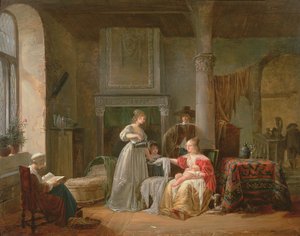En børnehavescene af Jean Baptiste Mallet