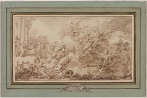 Boreas bortfører Oreithyia, ca. 1755-1760.