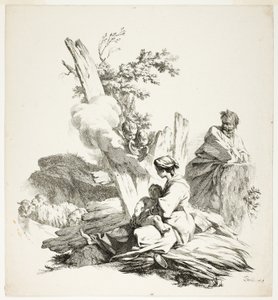 Flugten til Egypten af Jean Baptiste Marie Pierre