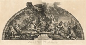 Holland accepterer fred og løsriver sig fra Tyskland og Spanien 1678, Center for galleriet ved siden af ​​Salon de la Paix (Holland accepterer fred og løsriver sig fra Tyskland og Spanien 1678, Center for galleriet ved siden af ​​Salon of Peace) [pl. 33