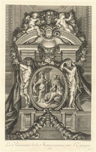 Frankrigs overvægt anerkendt af Spanien 1662 [pl. 17]