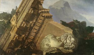 Time Showing the Destruction it brings, undersøgelse for loft i Louvre
