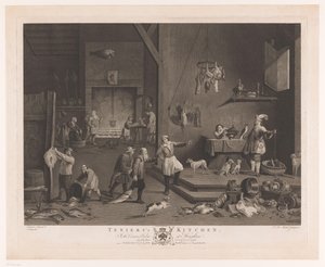 Køkkenscene med pejs Teniers