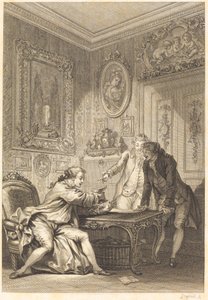 Den fortryllede kop af Jean Baptiste Michel Dupreel after Jean Honoré Fragonard