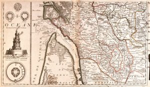 Kort over Aquitaine (Frankrig) (Gravering af Jean Baptiste Nolin
