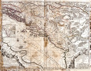 Kort over Kongeriget Dalmatien (det nuværende Kroatien og Montenegro), på kysten af Venedigbugten (Adriatiske Hav) (gravering)