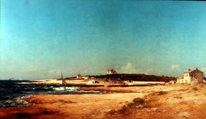 Kystscene af Jean Baptiste Olive
