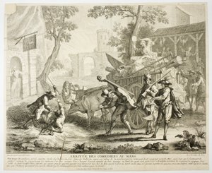 Komikernes ankomst af Jean Baptiste Oudry