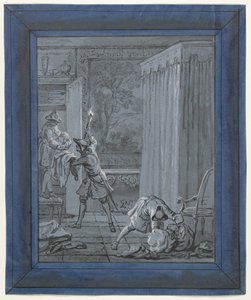 Manden, kvinden og tyven / Le Mari, La Femme et le Voleur Illustrationer til fabler af Jean de la Fontaine (serietitel) af Jean Baptiste Oudry
