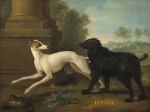 Frøken og Luttine af Jean Baptiste Oudry