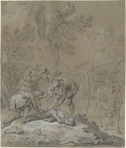 Ragotin afgrænset af de gale forældre af Jean Baptiste Oudry