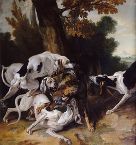 Ulvejagten, 1725 af Jean Baptiste Oudry