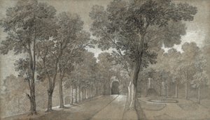 Udsigt over parken ved Arcueil af Jean Baptiste Oudry