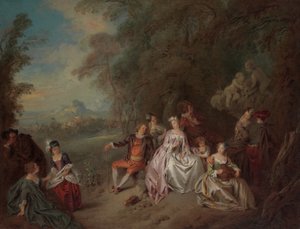 Countrykoncert, ca. 1734.