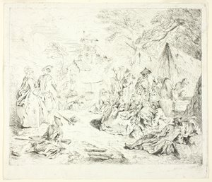 Halte de Soldates af Jean Baptiste Pater