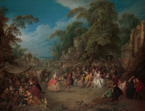 Messen i Bezons, ca. 1733.