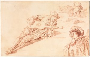 Guitaristen af Jean Baptiste Pater