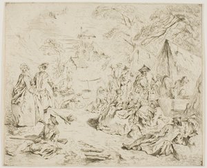 Tropper hviler af Jean Baptiste Pater