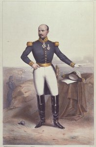 General Louis Jules Trochu (1815-96) (farve litho) af Jean Baptiste Perrot