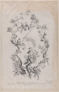 En ny bog med kinesiske ornamenter. Opfundet og indgraveret af J. Pillement, 1755.,
