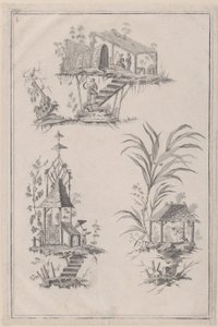 Chinoiserie Ornamenter, ca. 1760-85. af Jean Baptiste Pillement